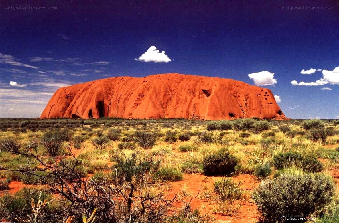 Uluru in the Australian outback