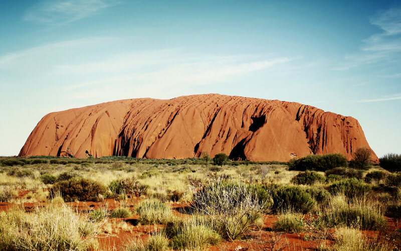Uluru rock formation
