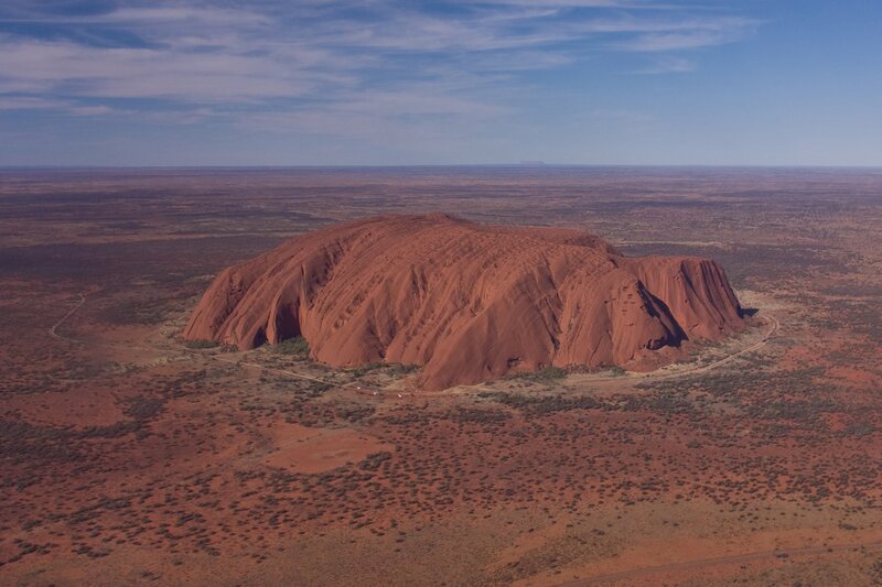 Uluru Rock Formation — Red, Arid