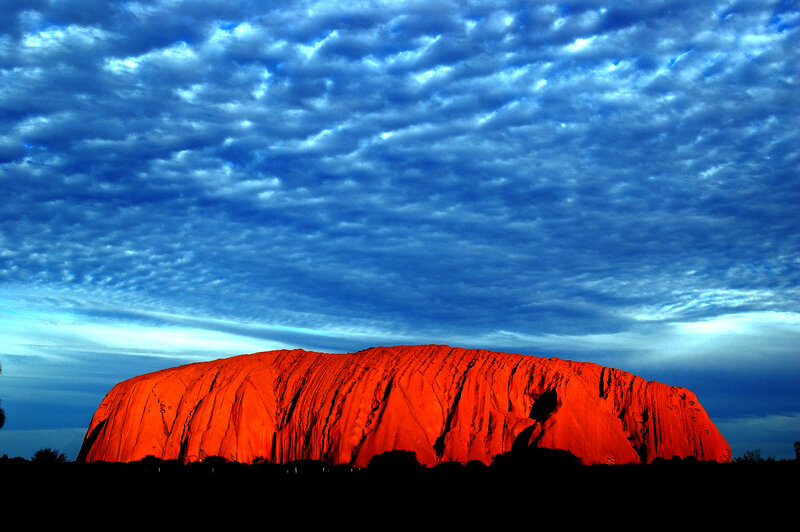 Uluru Rock Formation — Red