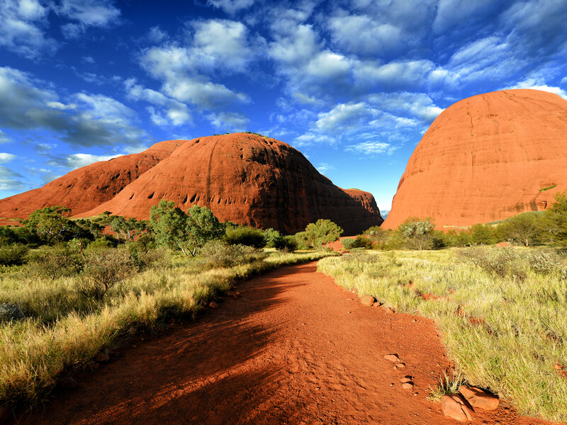 Uluru Rock Formations — Red
