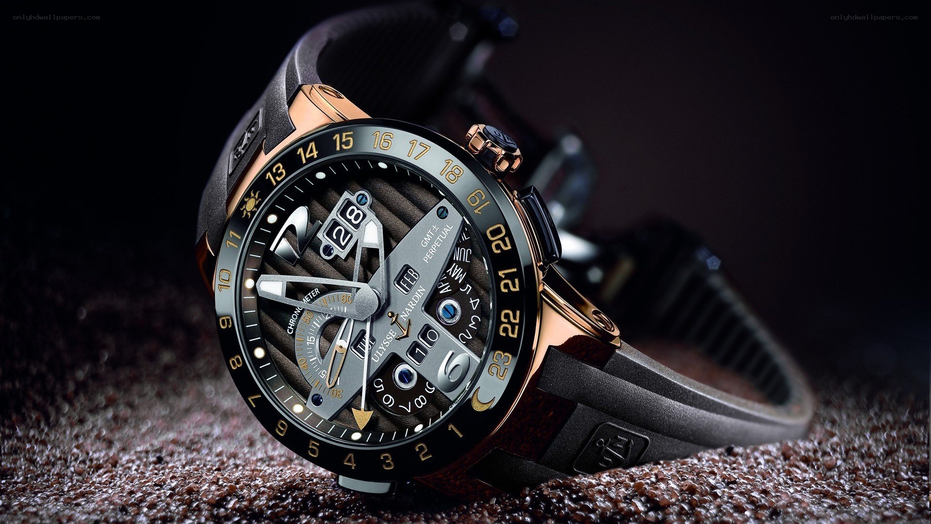 Ulysse Nardin watch on sand