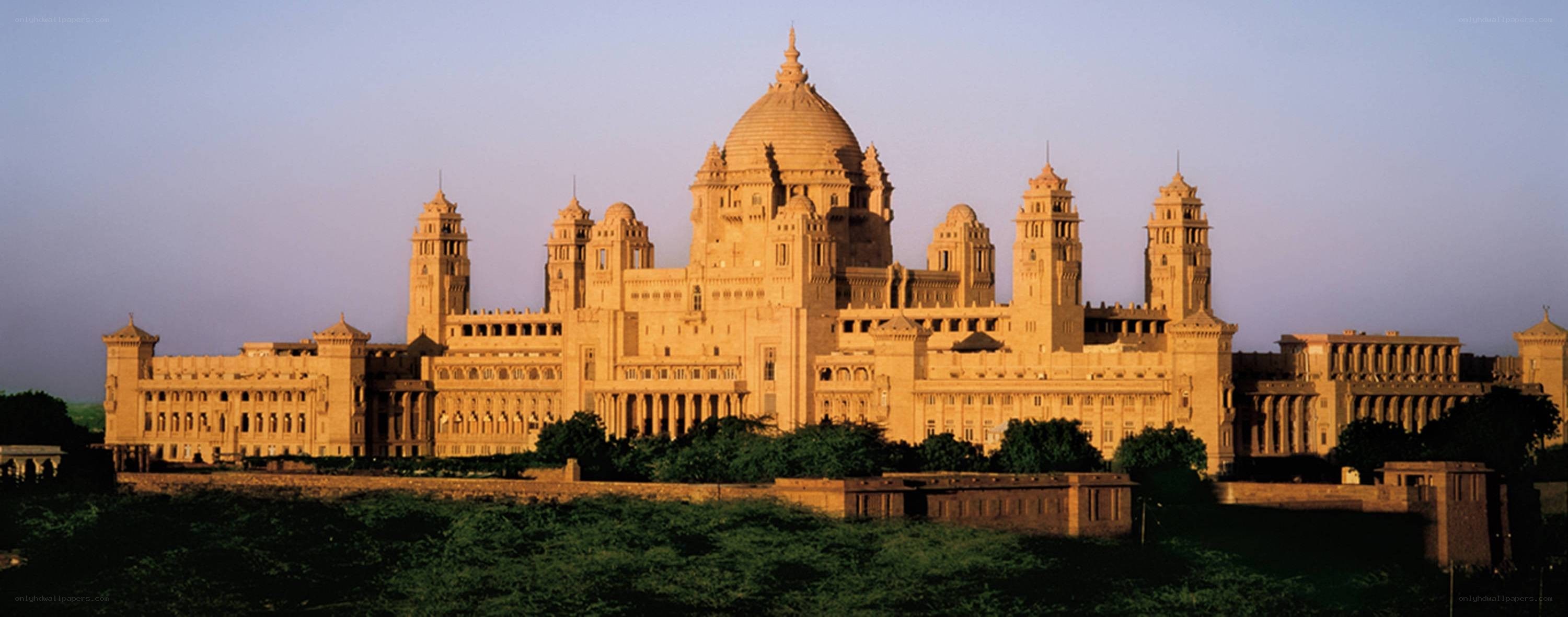 Umaid Bhawan Palace at sunset