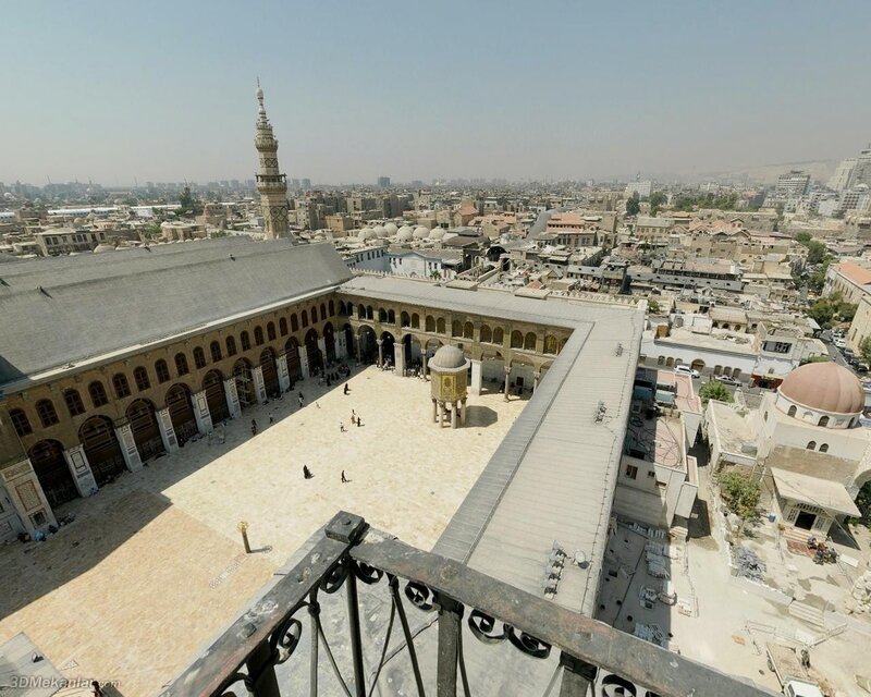Umayyad Mosque courtyard view