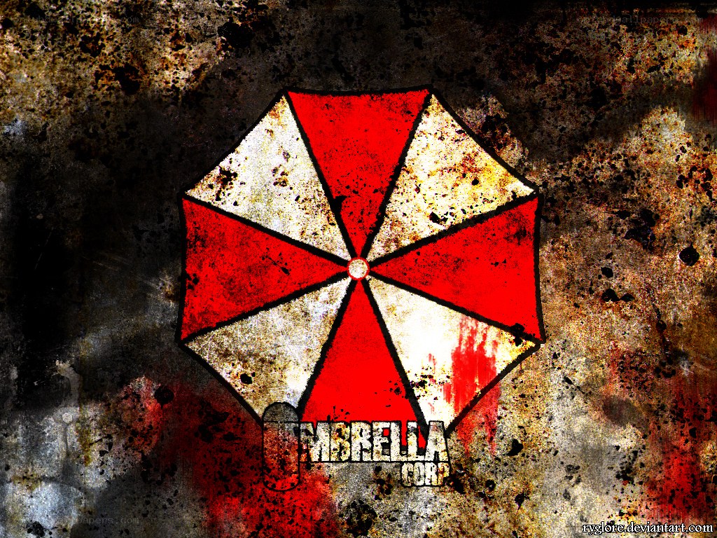 Umbrella Corp logo on grungy background