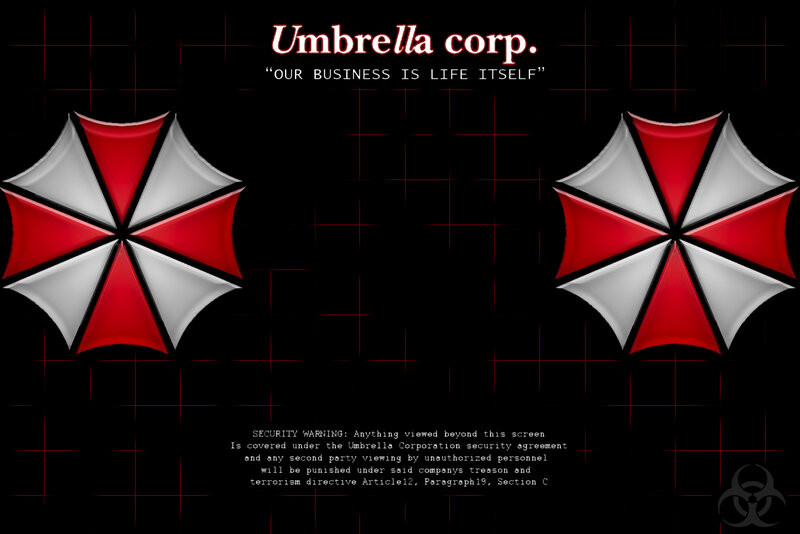 Umbrella Corp logo screen