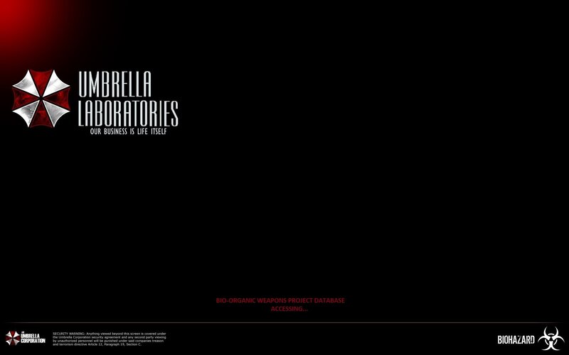 Umbrella Corporation login screen