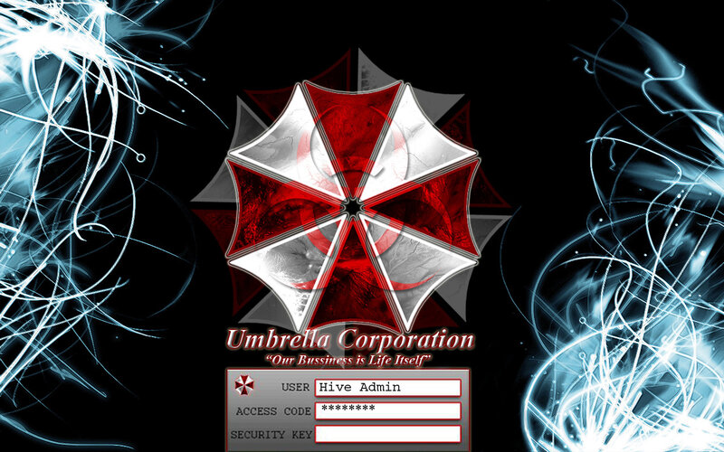 Umbrella Corporation login screen