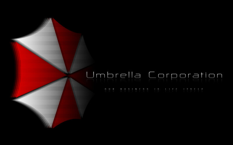 Umbrella Corporation Logo — Black, Dark, Night