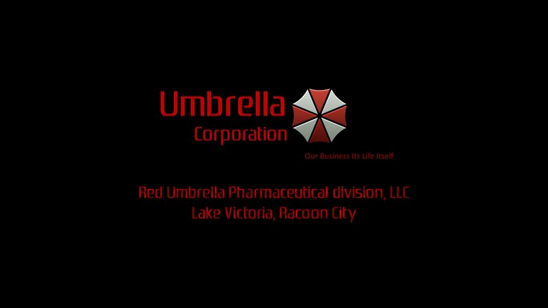 Umbrella Corporation Logo — Black, Dark, Vector Art