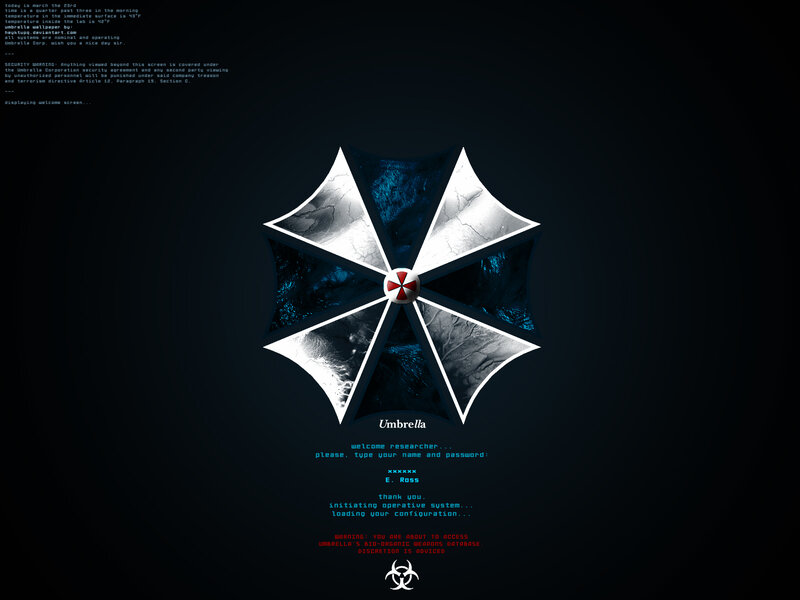 Umbrella Corporation Logo — Black, Dramatic