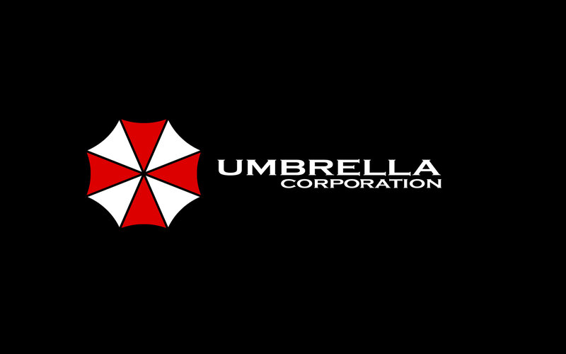Umbrella Corporation Logo — Black, Minimalist