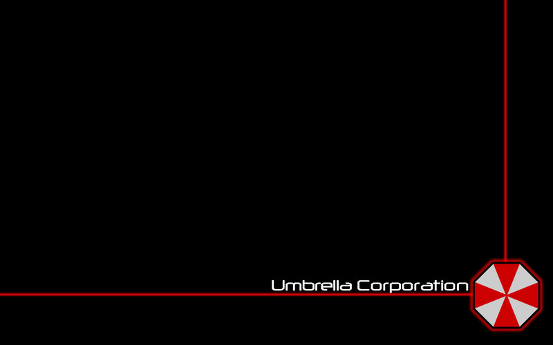 Umbrella Corporation Logo — Black, Minimalist, Vector Art
