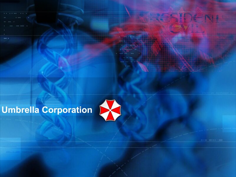 Umbrella Corporation Logo — Blue, Dramatic, Digital Art