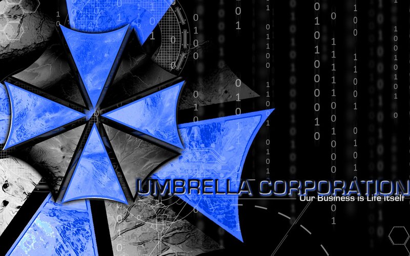 Umbrella Corporation Logo — Blue, Dramatic