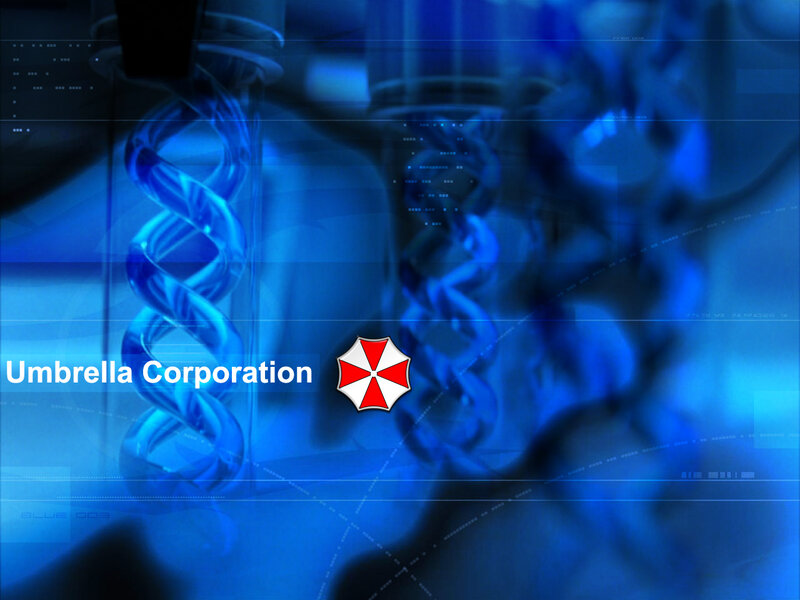 Umbrella Corporation Logo — Blue, Technological