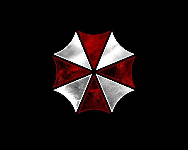 Umbrella Corporation Logo — Red, Dark