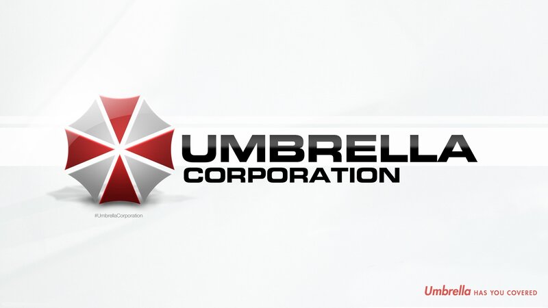 Umbrella Corporation Logo — White, Corporate