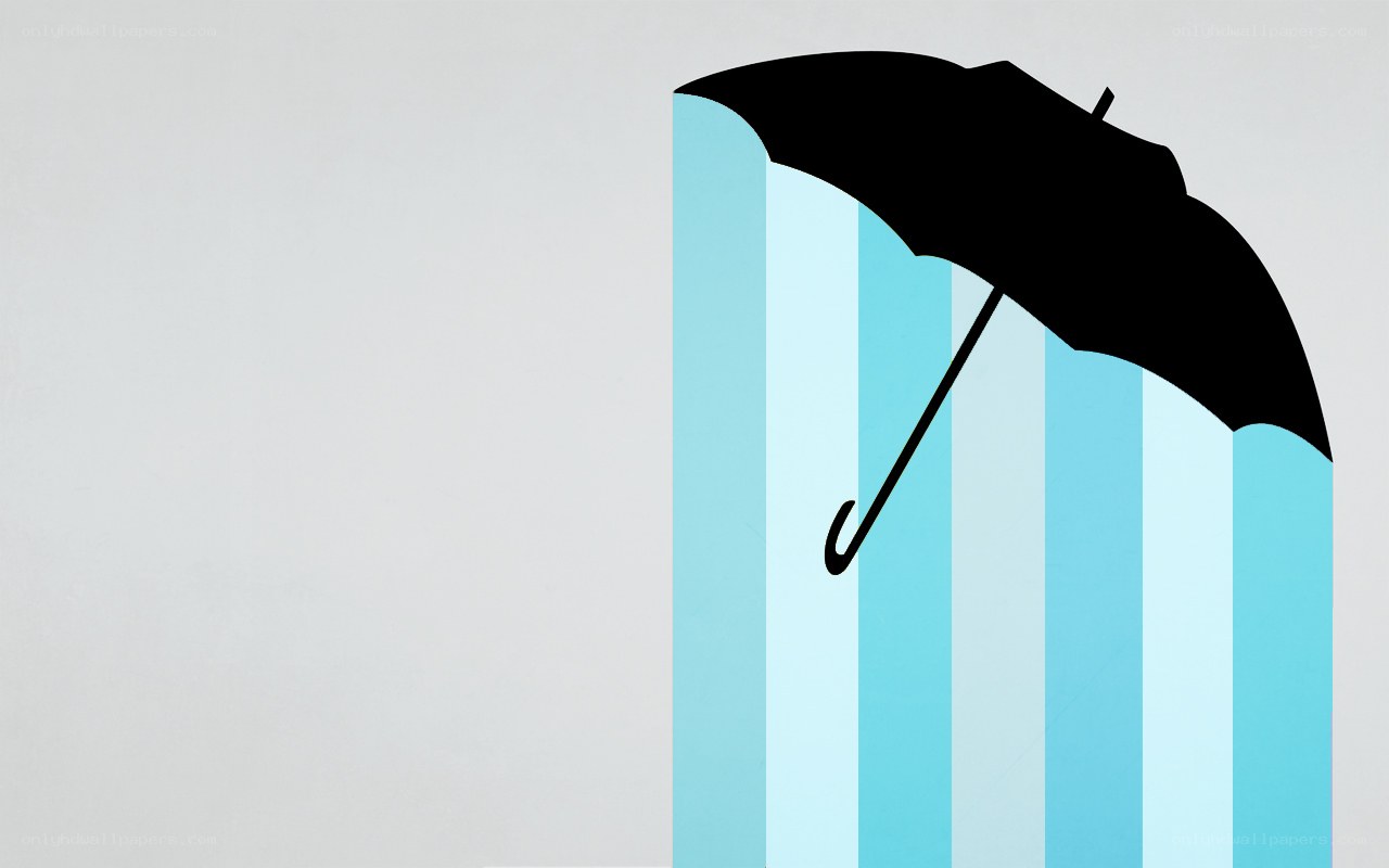 umbrella in rain stripes