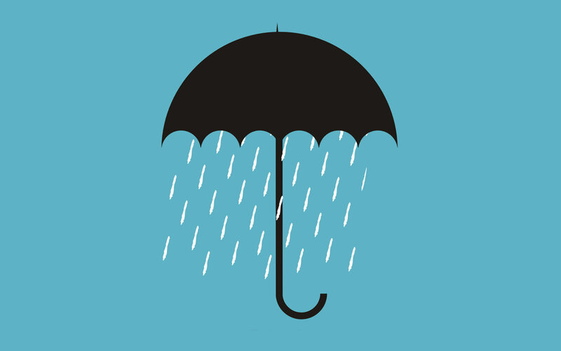 umbrella in the rain