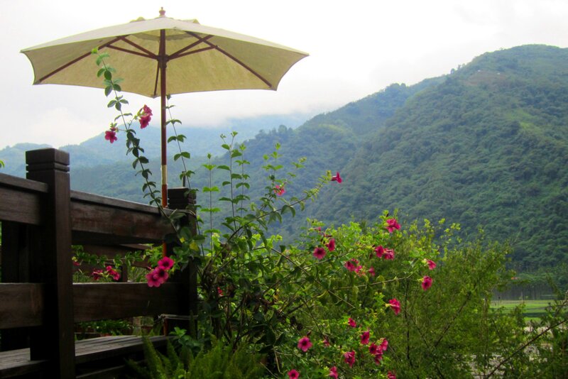 Umbrella on a Balcony