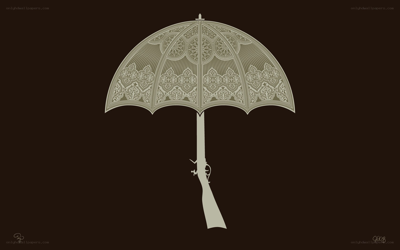 umbrella with gun handle