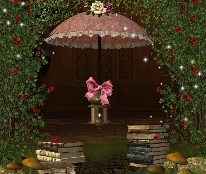 Umbrella with Lantern