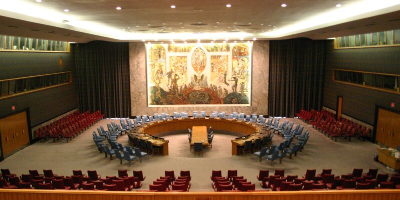 UN Security Council Chamber — Blue