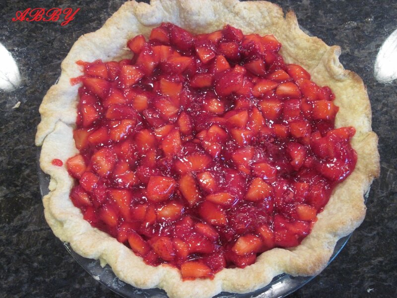 Unbaked Strawberry Pie