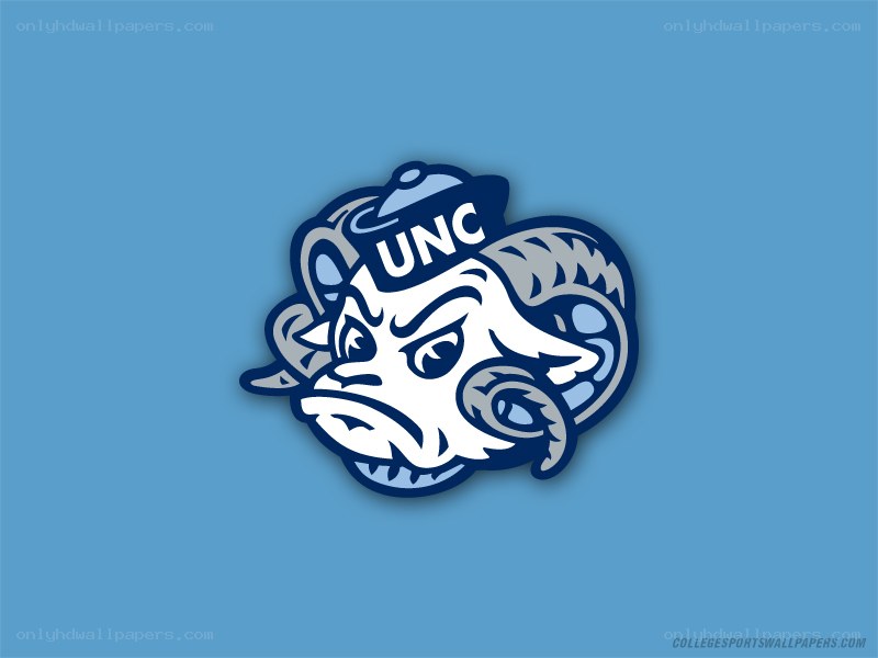 UNC mascot logo on blue