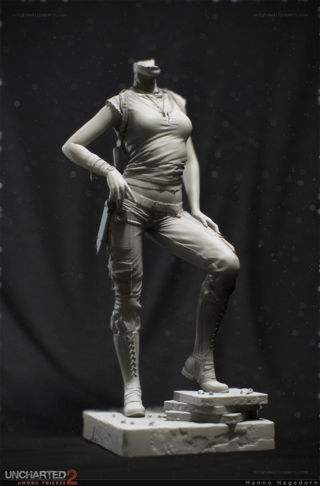 Uncharted 2 statue model