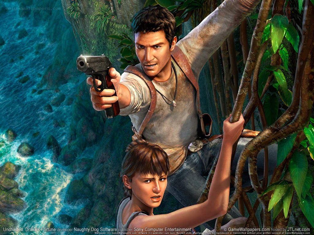Uncharted: Drake's Fortune artwork