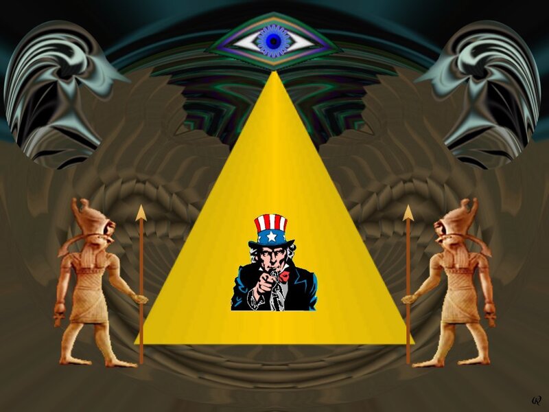 Uncle Sam in Pyramid