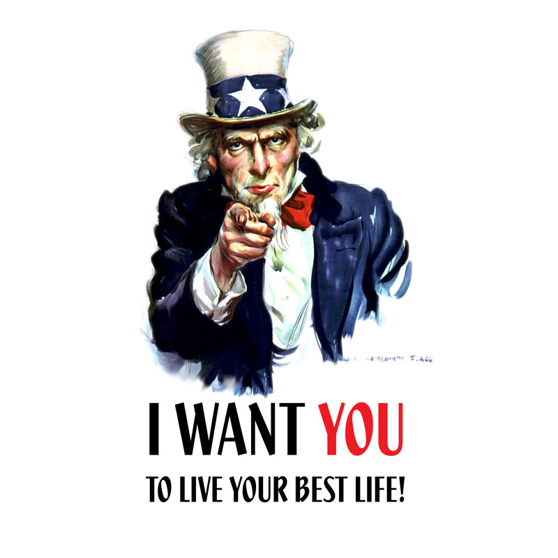 Uncle Sam Pointing — Red, Direct