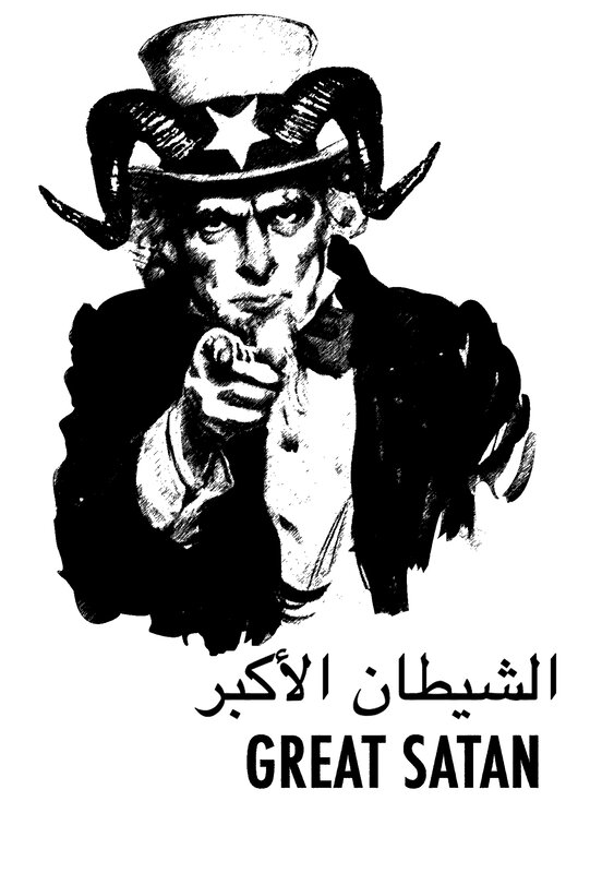 Uncle Sam with horns