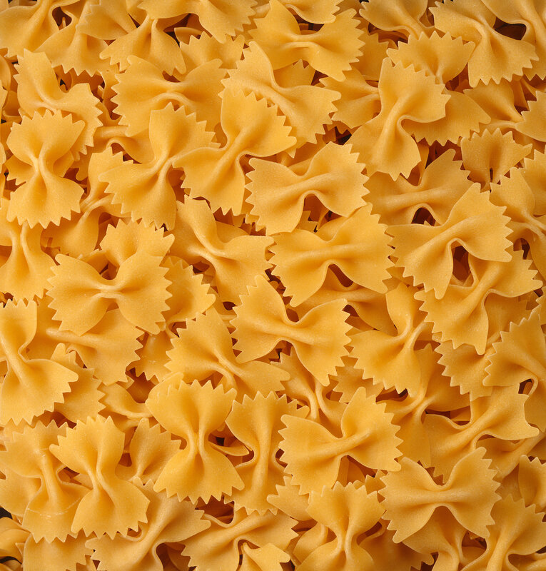 uncooked bowtie pasta