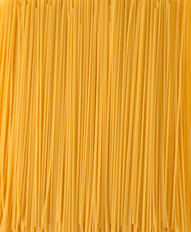 Uncooked Spaghetti Strands — Yellow