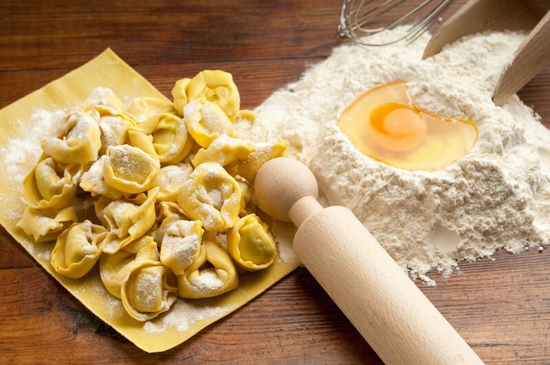 Uncooked Tortellini — Yellow