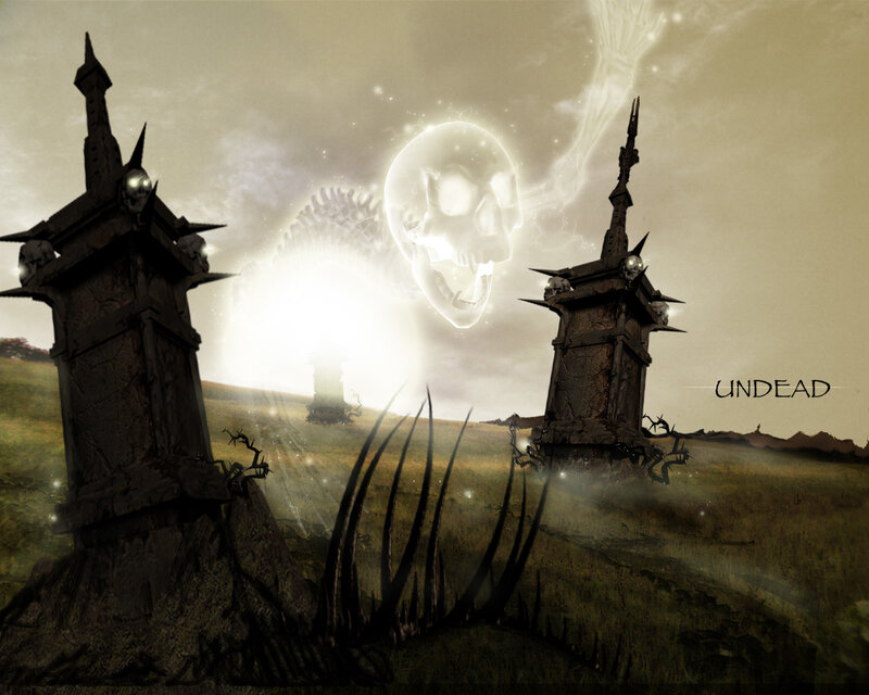 Undead graveyard scene