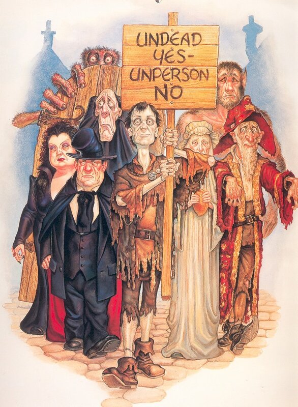 Undead protest illustration