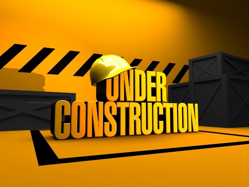 Under Construction Sign — Yellow