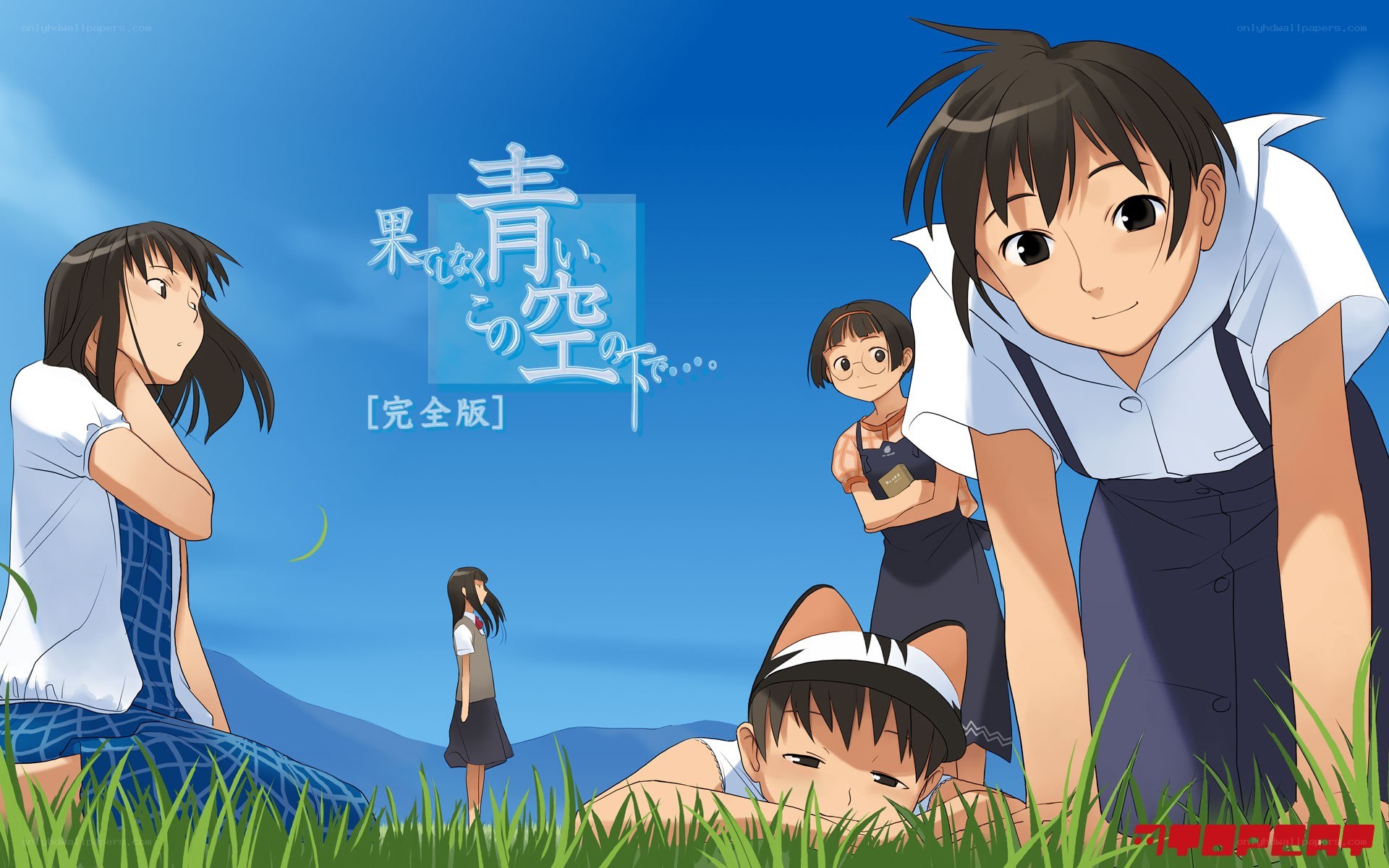 under the blue sky
