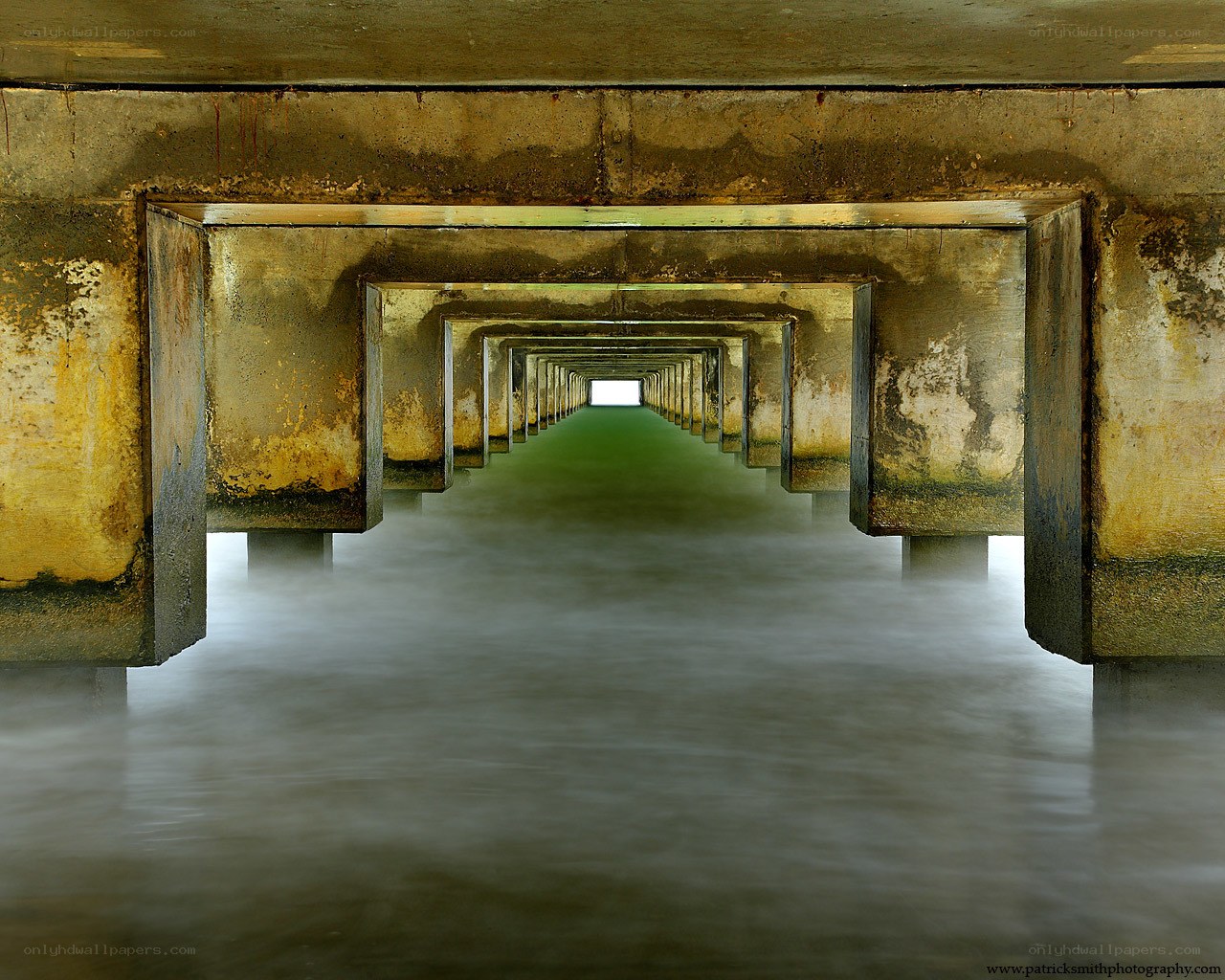 Under the pier tunnel