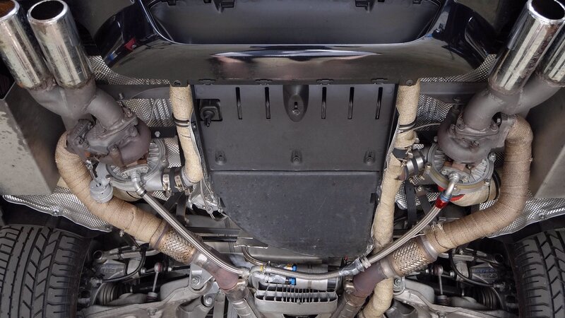 undercarriage of a car