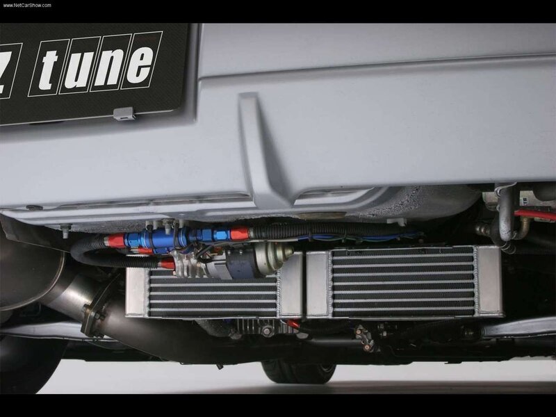 undercarriage of a tuned car