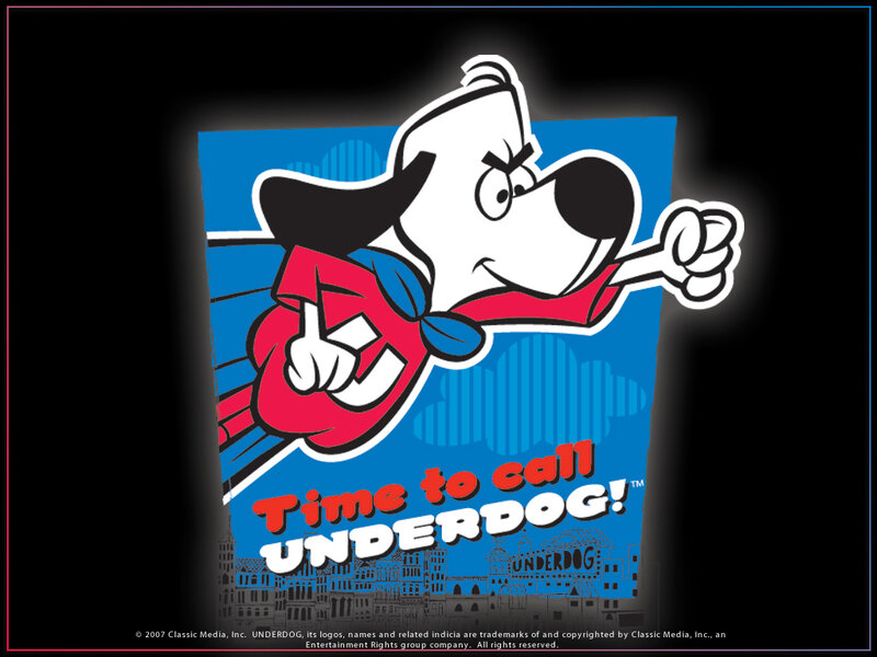 Underdog cartoon character