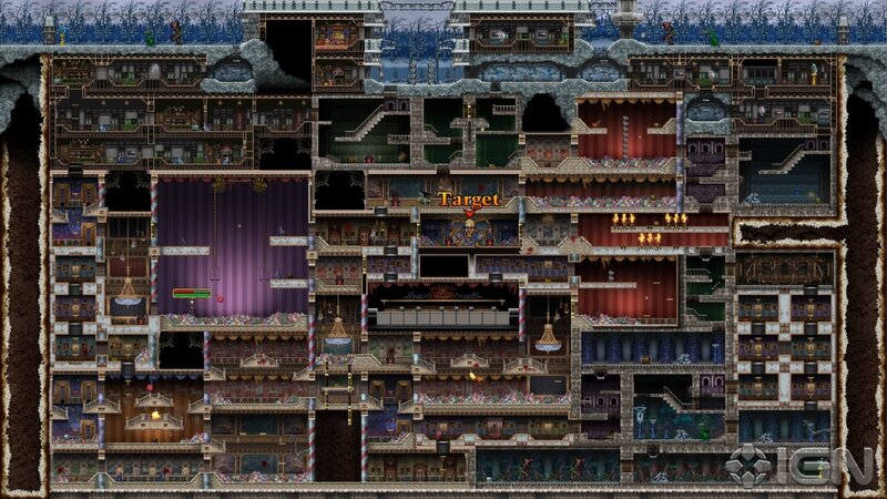 Underground castle level map