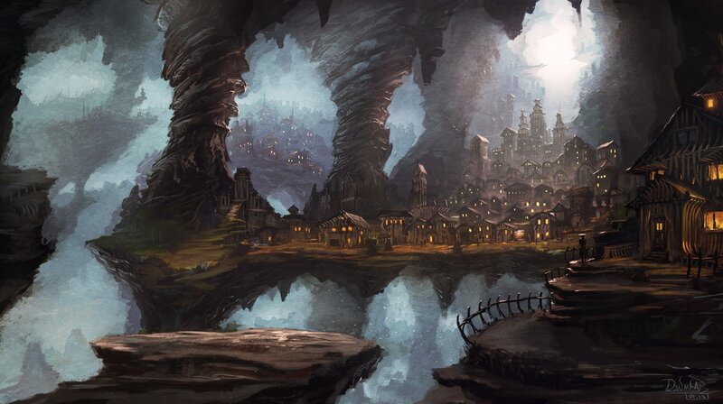 Underground cave city