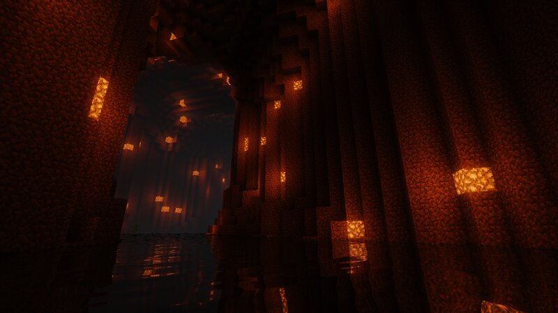 Underground Cave with Water — Brown