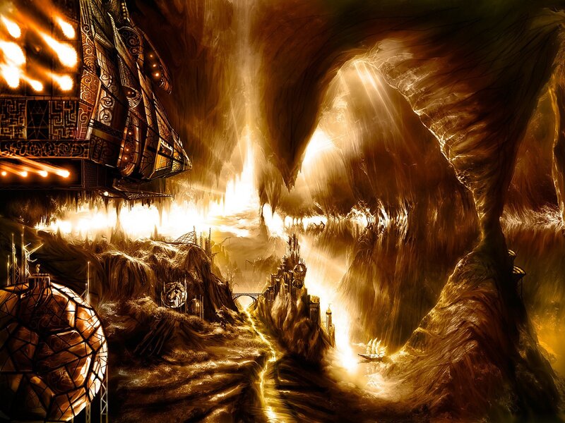Underground cavern city